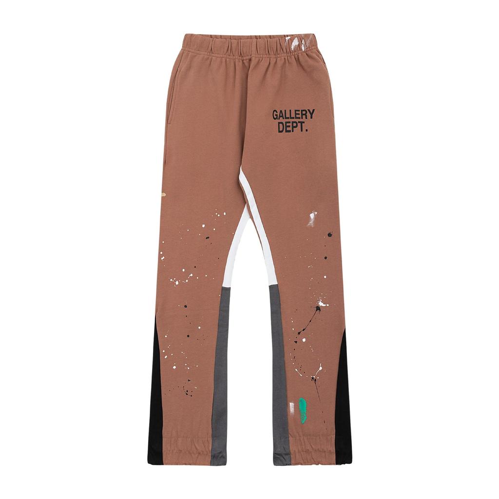 GALLERY DEPT Men's Classic Hand-Painted Splatter Graffiti Cotton Sweatpants