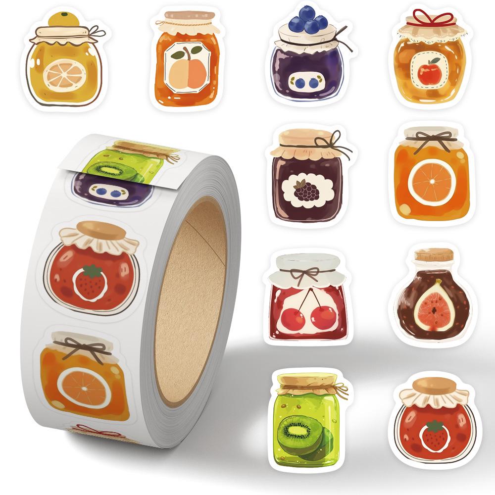 Cartoon Festival Gift Stickers - 500/Roll for Journals and Sealing