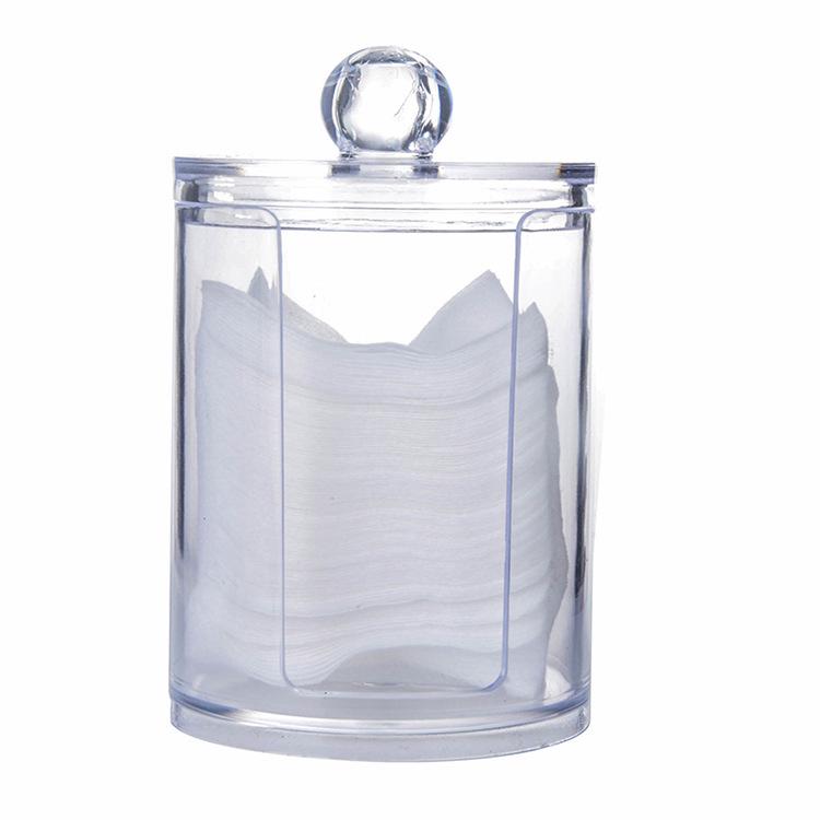 Cotton Swab & Cosmetic Storage Box - Transparent Acrylic Jewelry & Hairpin Organizer