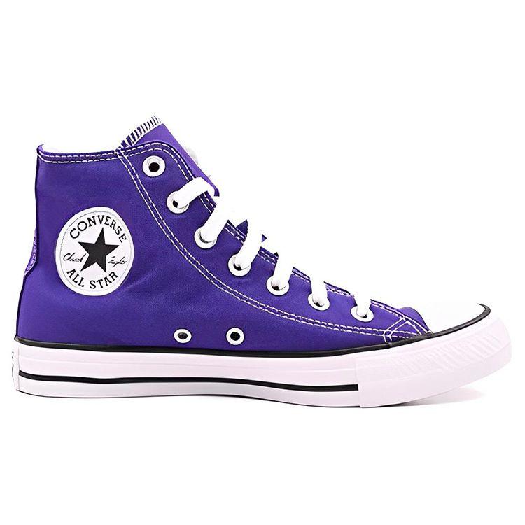 Converse All Star Trendy Versatile High-Top Canvas Shoes Unisex Sneakers Violet A07872C