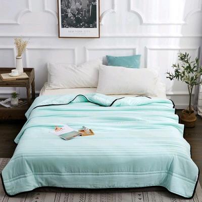 Solid Color Washed Cotton Summer Cool Quilt with Air Conditioning, Children's Quilt, Double Person Student Thin Quilt, Summer Cool Quilt