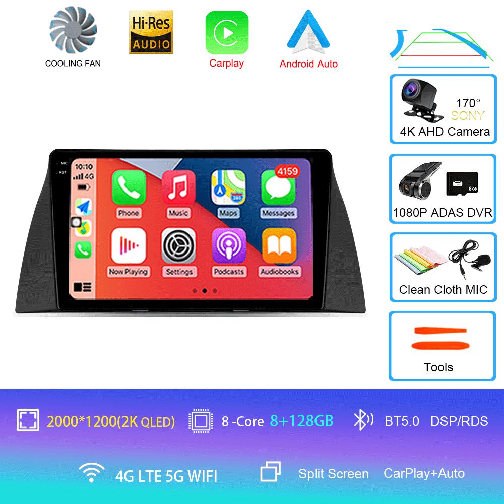 Car Radio Android 14 Wireless Carplay Auto For Chery Tiggo T11 2005-2020 Multimedia Video Player Navigation GPS WIFI 4G Stereo