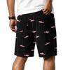 Men's Casual Corduroy Drawstring Shorts Hawaiian Style Lightweight Comfortable Relaxed Fit Summer Beachwear
