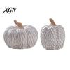 Matte White Harvest Gifts Ceramic Pumpkin Fall Table Centerpiece, Realistic Fake Figurine Nordic Style Home Accessories for Autumn Halloween
