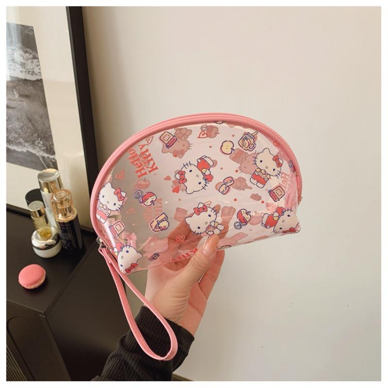 Transparent Fruity Ice Cream Waterproof Toilet Bag Cosmetic Bag Fitness Bath Beach Bag Women's Bag