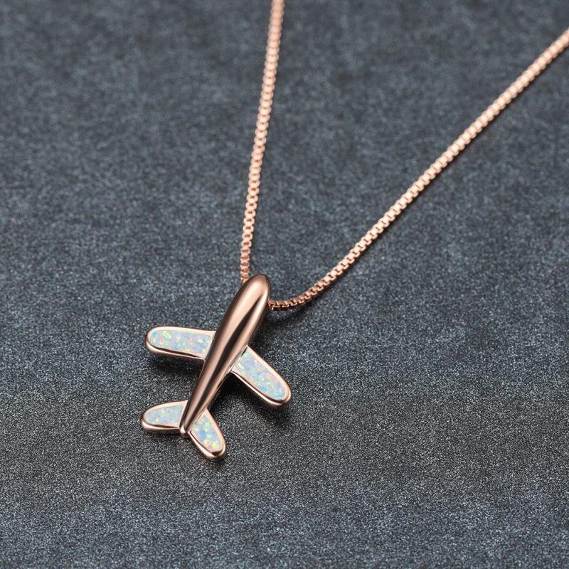 

Fashion new personalized aircraft necklace simple niche design collarbone chain