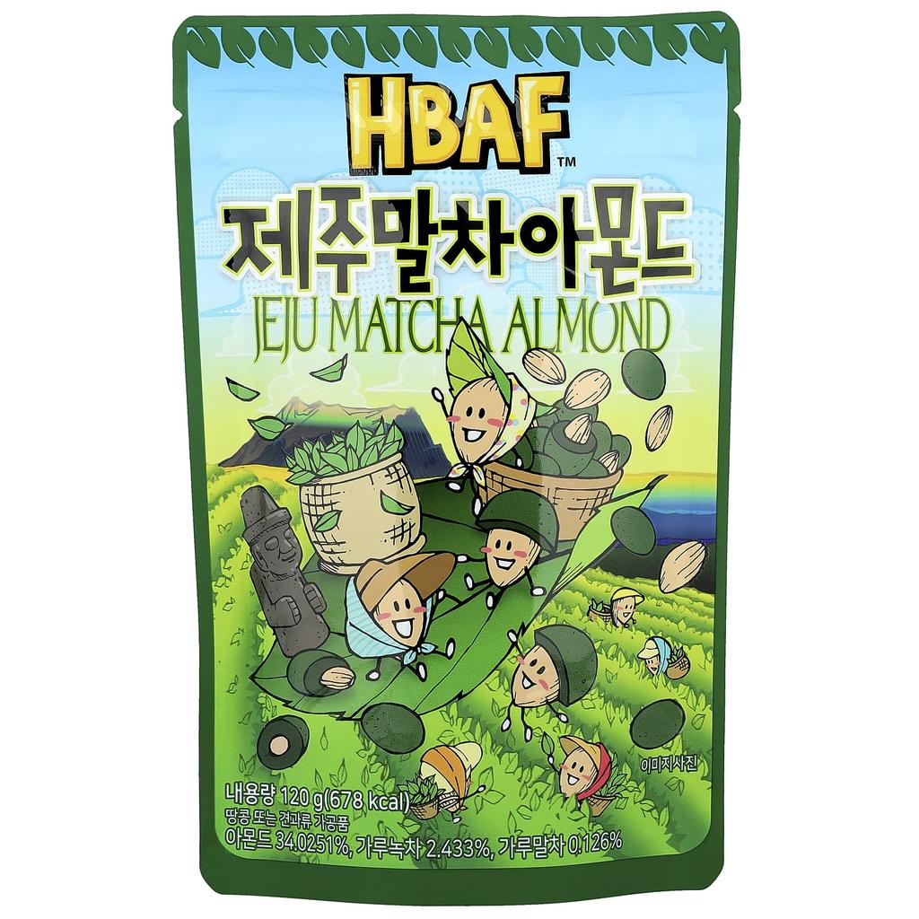 HBAF, Jeju Matcha Almond, 120g
