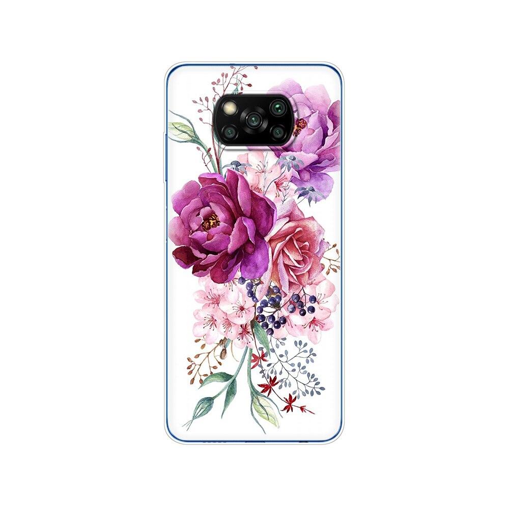 Für Xiaomi Poco X3 NFC x3 pro Hülle Silikon Weiche Rückseite TPU Bumper für Poco X 3 NFC 6.67'' Global Handyhülle Winter Schnee Weihnachten