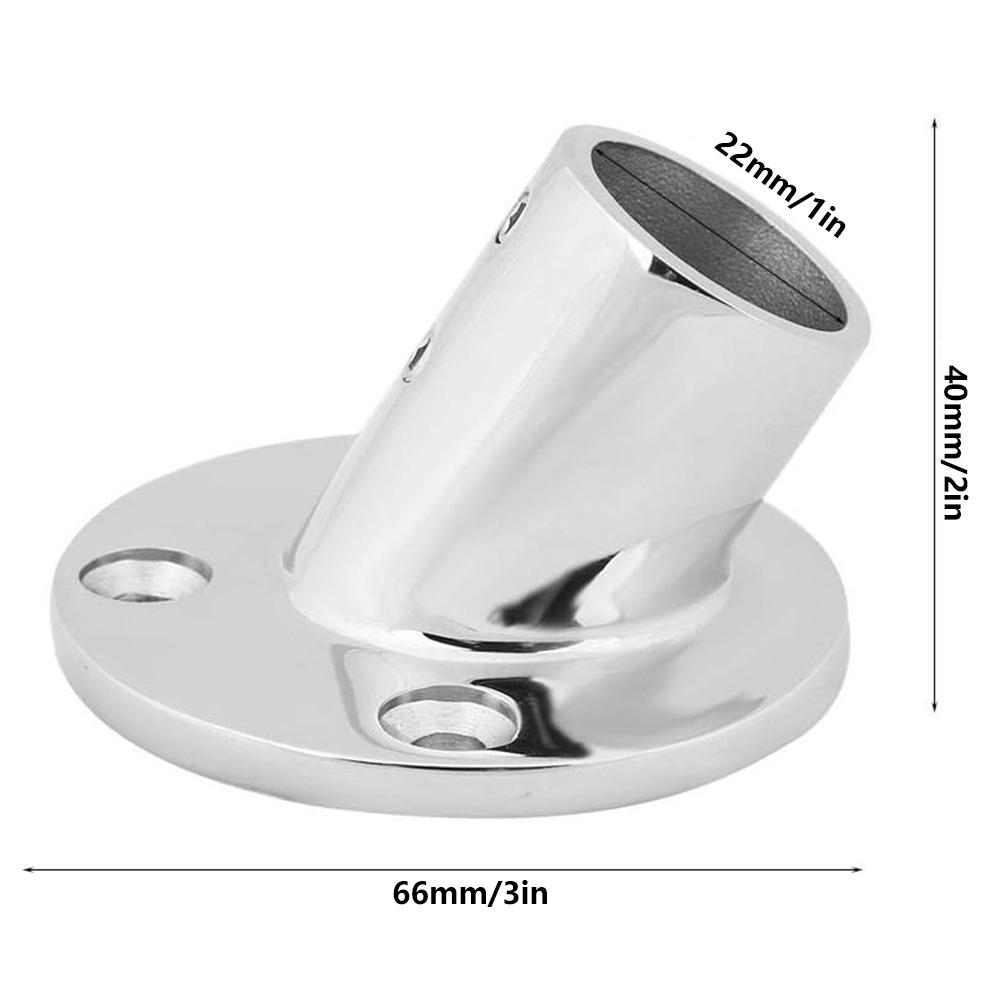 2ks 60stupňového příslušenství pro lodní zábradlí pro 7/8" 22mm trubkové zrcadlo leštěné 316 SS
