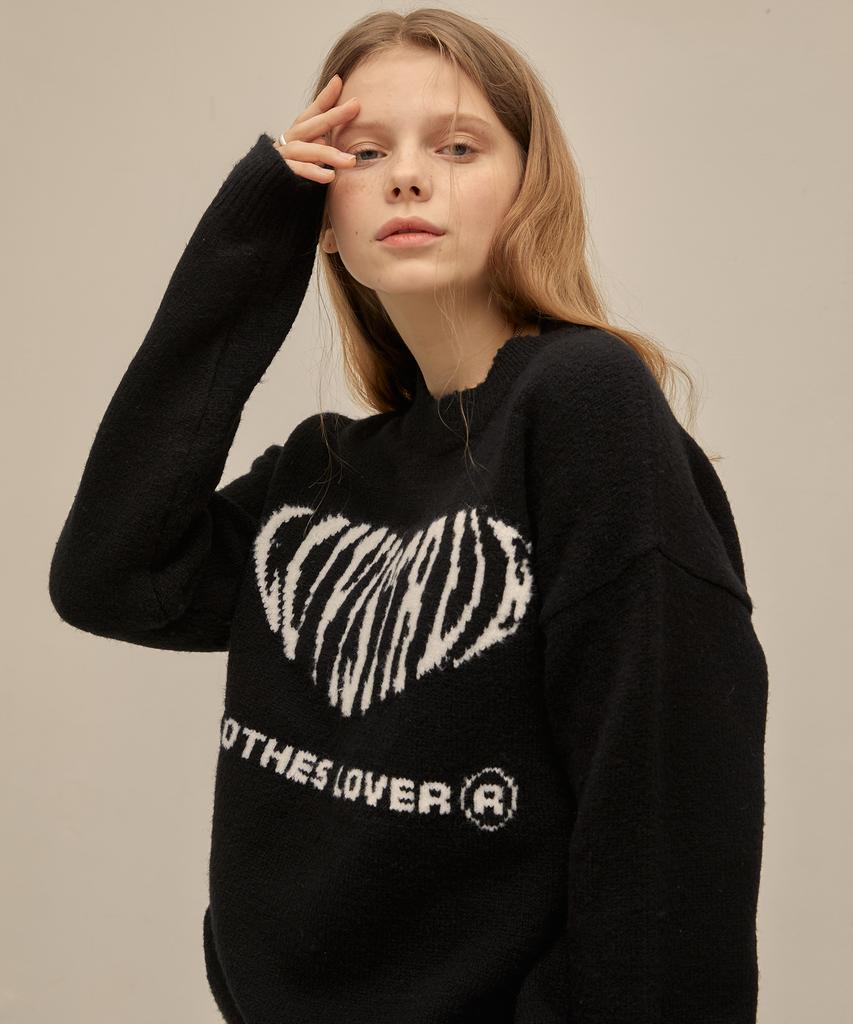 LUVISTRUE Po Heart Knit(Black)