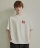 BEYOND CLOSET [Collection Line] New York Pearl Logo Half T-Shirt White