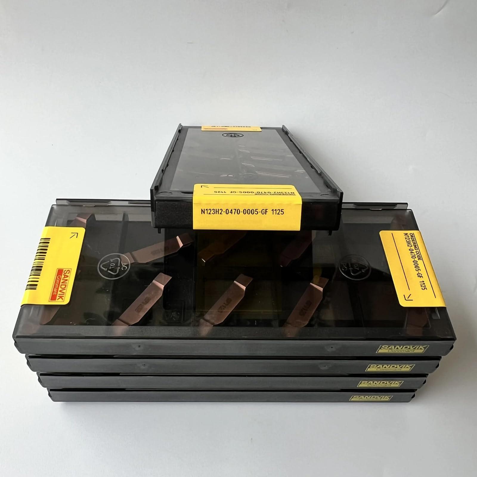 

Original Sandvik / N123H2-0470-0005-GF 1125 CNC lathe carbide blade tool 10 Pcs