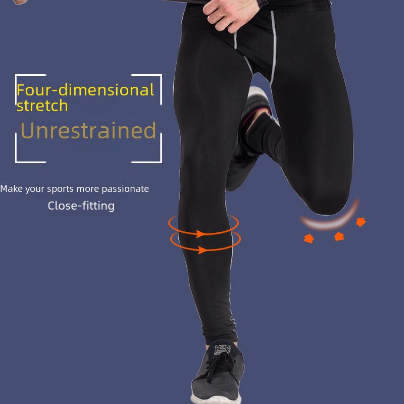 Colanți compresivi respirabili cu uscare rapidă pentru bărbați, pentru sport și fitness