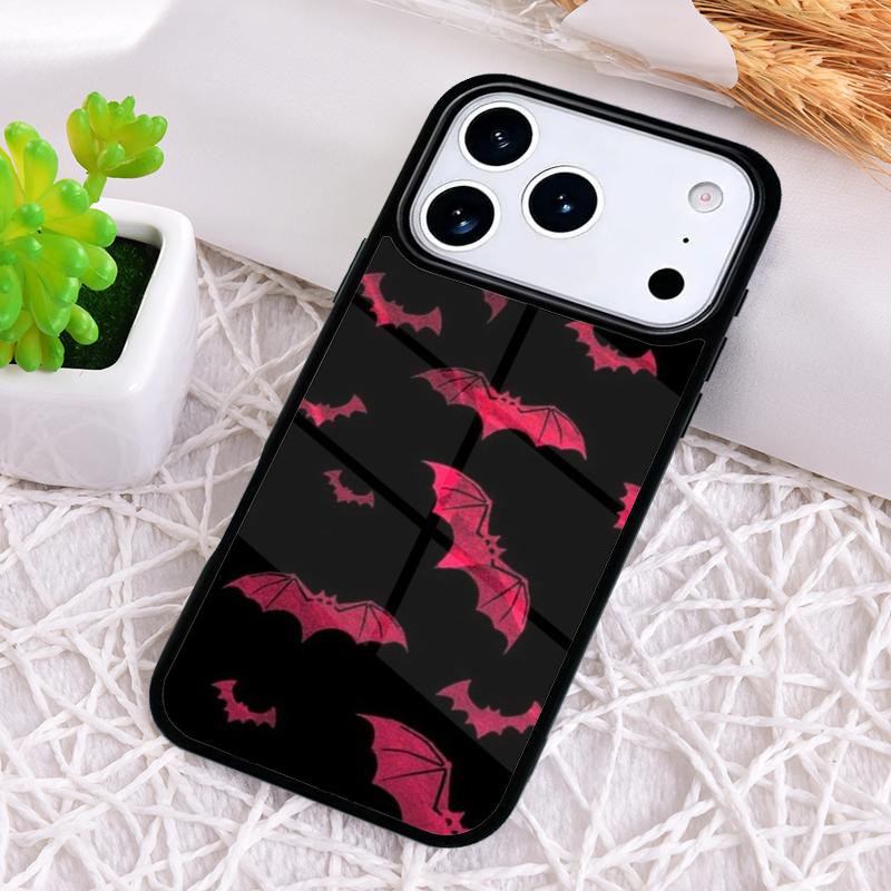 Halloween Bat Phone Case for iPhone 17 Air 16 15 11 12 14 13 Pro Max Shockproof Cover