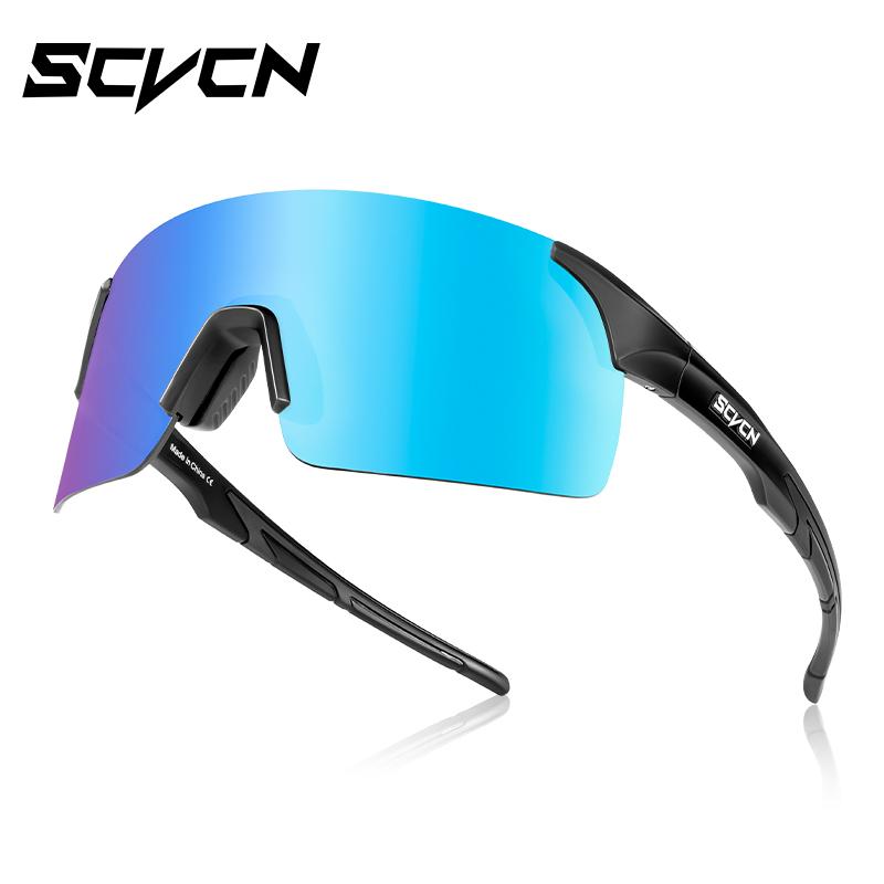 Scvcn-Cycling Sunglasses MTB Photochromic Sports Cycling Glasses Goggles Bicycle Mountain Bike Glasses Men's Women Cycle Eyewear
