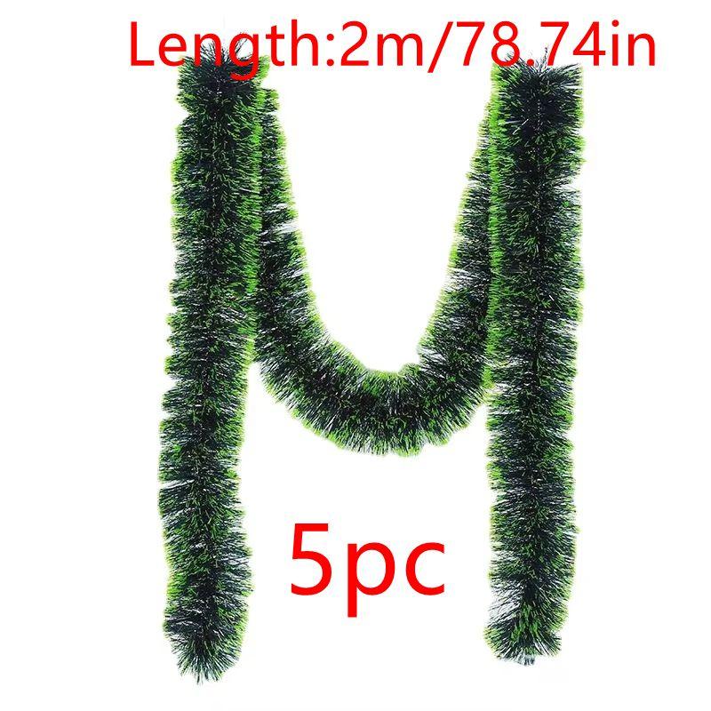 

5/1 шт 200 см красочные рождественские украшения барные верхушки ленты гирлянда темно-зеленая тростниковая мишура гирлянда рождественские елочные украшения вечеринка