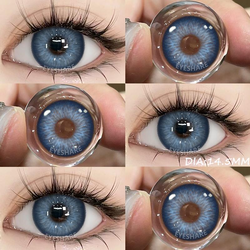 1 Pair 14.5MM Large Diameter Color Contact Lenses Big Eyes Black Contacts For Eyes Brown Lenses Cosmetic Contact Lenses