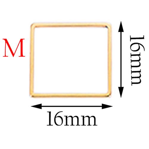 20pcs 3 Size Gold Stainless Steel Charm Pendant Open Bezels Hollow Pressed Resin Frame Mold Bezel DIY Jewelry Making Accessories