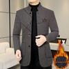 Exclusiv Asia de Sud-Est: Jachetă de Bărbați de Lungime Medie din Lână cu Guler Înalt, Stil Business Casual, pentru Toamnă/Iarnă