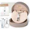 TOWAMO Cremation Pendant [Designed by a Jewelry Coordinator] Double Waterproof, Includes Cremation Kit, Keychain Accessory, Ashes Urn, Memorial Pendan