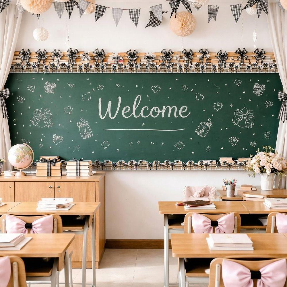 Cartoon Pattern Classroom Border Sticker Self Adhesive Wall Decor Trim  Classroom Decoration