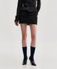 Kimjisu Drape Layered Mini Skirt _ Black