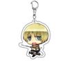 Attack On Titan Wings Of Liberty Keychain Featuring Eren Levi Hange Mikasa And Armin.