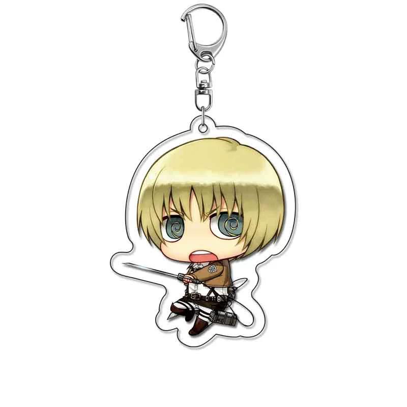 

Attack On Titan Wings Of Liberty Keychain Featuring Eren Levi Hange Mikasa And Armin. 7