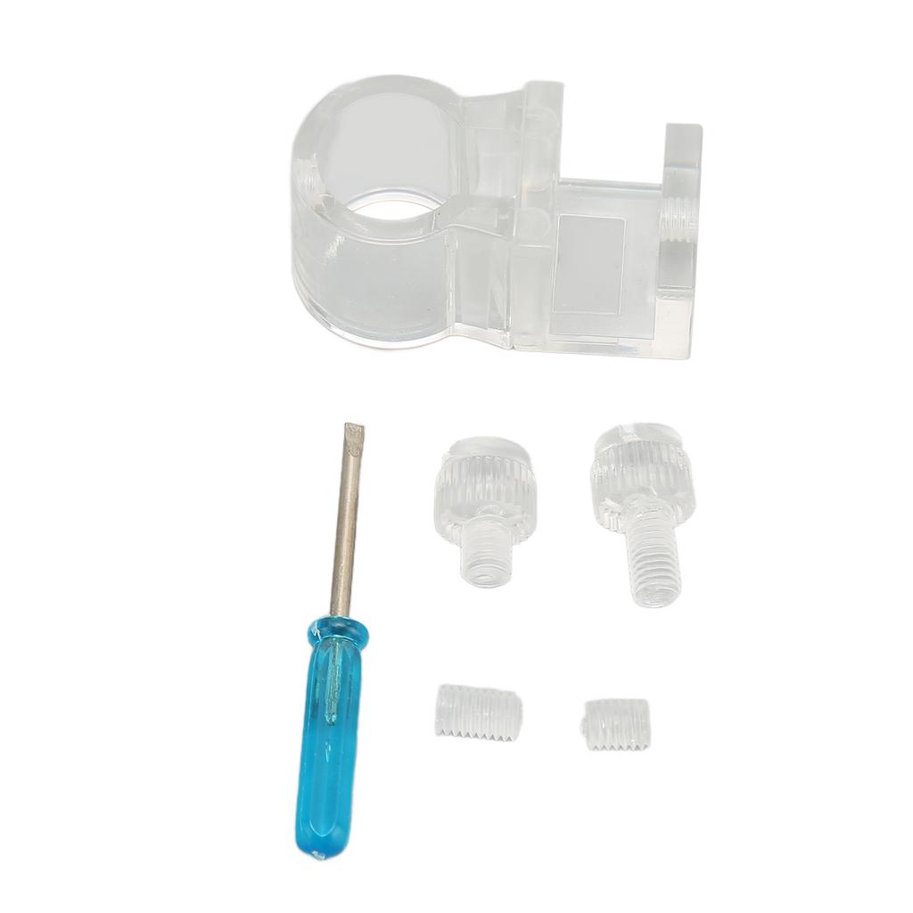Aquarium Hose Clamp Transparent Split Type Plastic Water Pipe Fixing Clip for Fish  