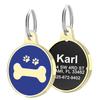 Metall Hundemarke Personalisiert Hunde Namensschilder Individuell Graviert Anti-Verlust Namensschild Für Kleine Mittlere Hunde Katzen Haustier Zubehör