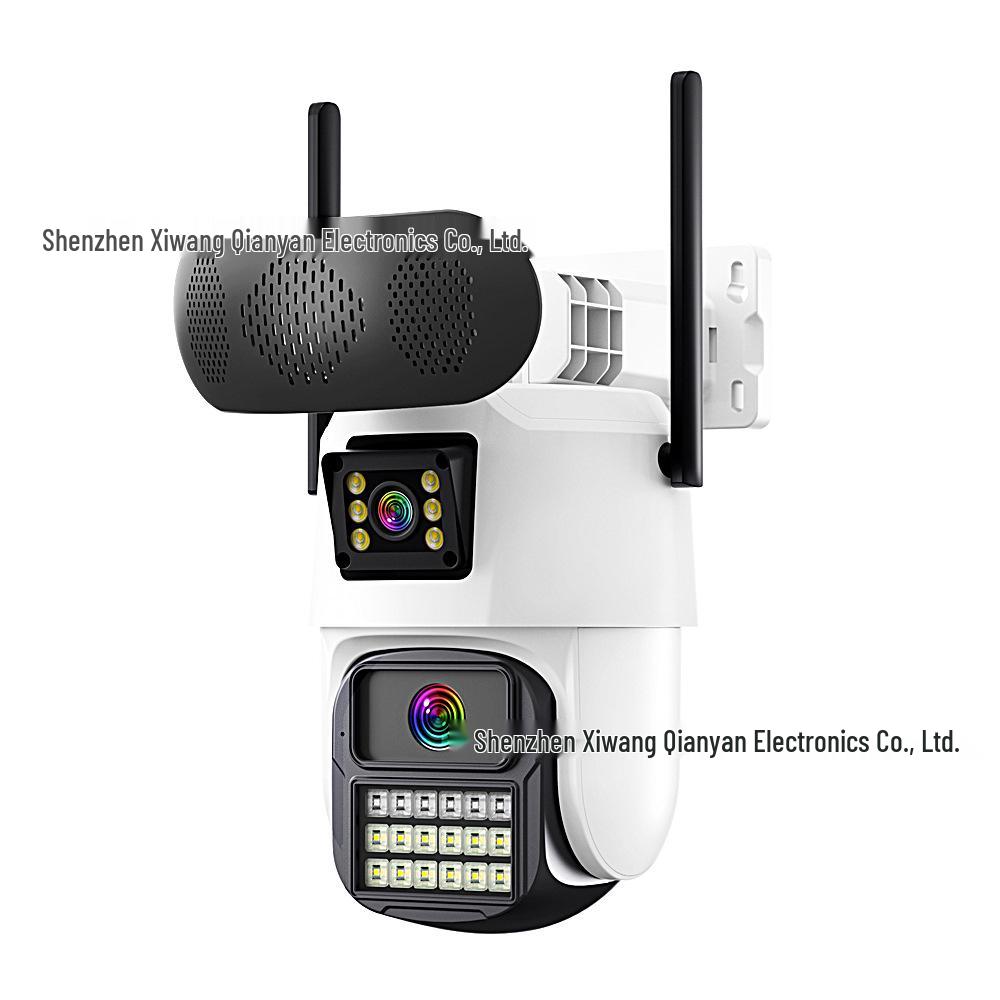 

Зовнішня Bluetooth-колонка-камера iCsee з подвійним об єктивом 360° та подвійним екраном