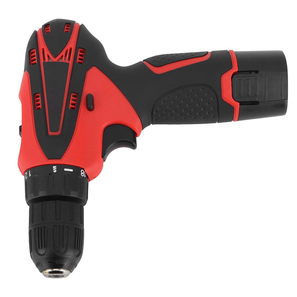 Electric Screwdriver Cordless Rechargeable 2 Variable Speed Power Repair Tool with LED Light 12V