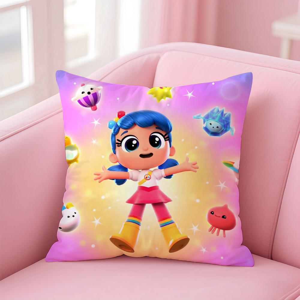 

Magical Cartoon TTrue and the Rainbow Kingdom Cushion Cover Pillow Case Soft Skin Friendly Fabric Concealed Zipper 30X30cm