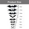 Indoor Halloween Bat Sticker Set, 111 Black 3D Flying Cutouts Sticker for Entryway, Glass Panels, Room Sections and Shop Display Use IndoorsSticker