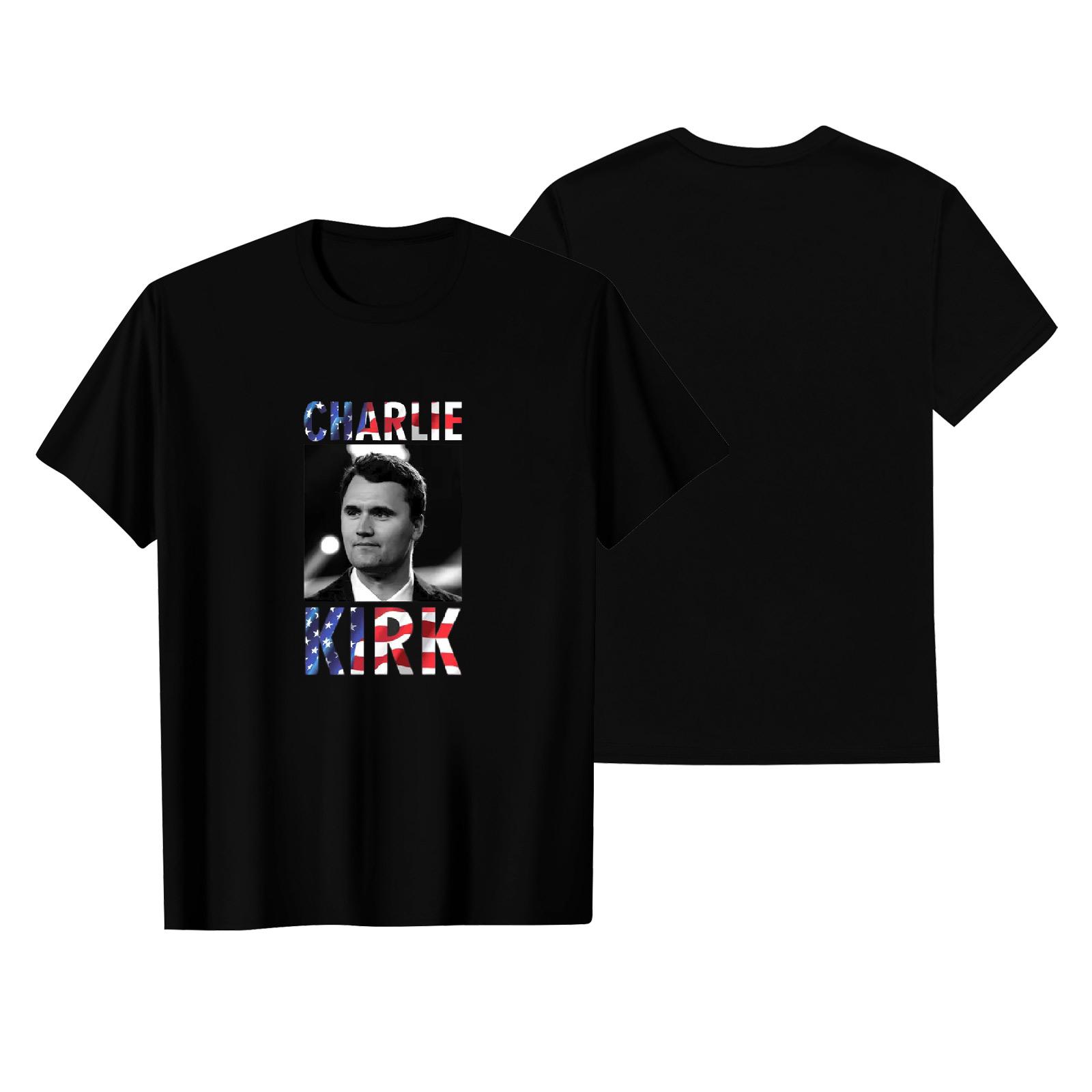 

Унисекс Круглый вырез Повседневный принт Футболка с короткими рукавами Топ S синий