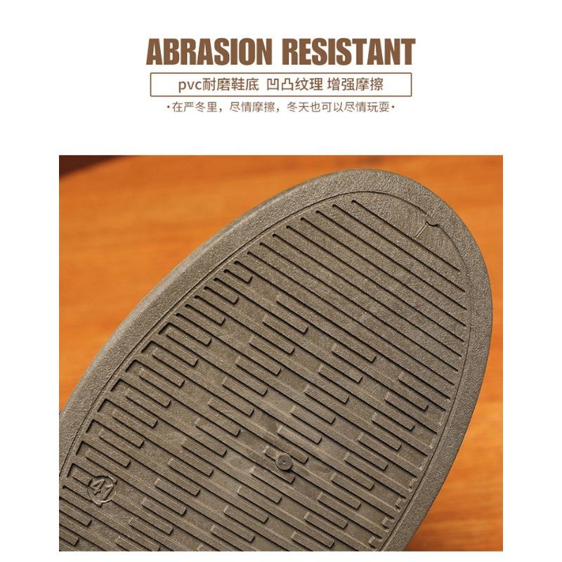 Winter Mens High Top Fleece Lined Casual Shoes Non Slip Durable