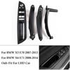 Only for LHD Car 4Pcs/Set Black Car Interior Door Pull Handle for BMW X5 E70 X6 E71/E72