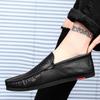 Leather Loafers for Men Fashionable Mens Casual Shoes Summer Comfortable Male Formal Shoes Slip On Mens Flats Chaussure Hommes