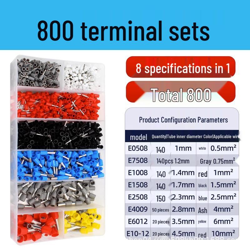 HSC8 6-4A European Ratchet Crimping Pliers Set with Manual for Labor-Saving Cold Crimping