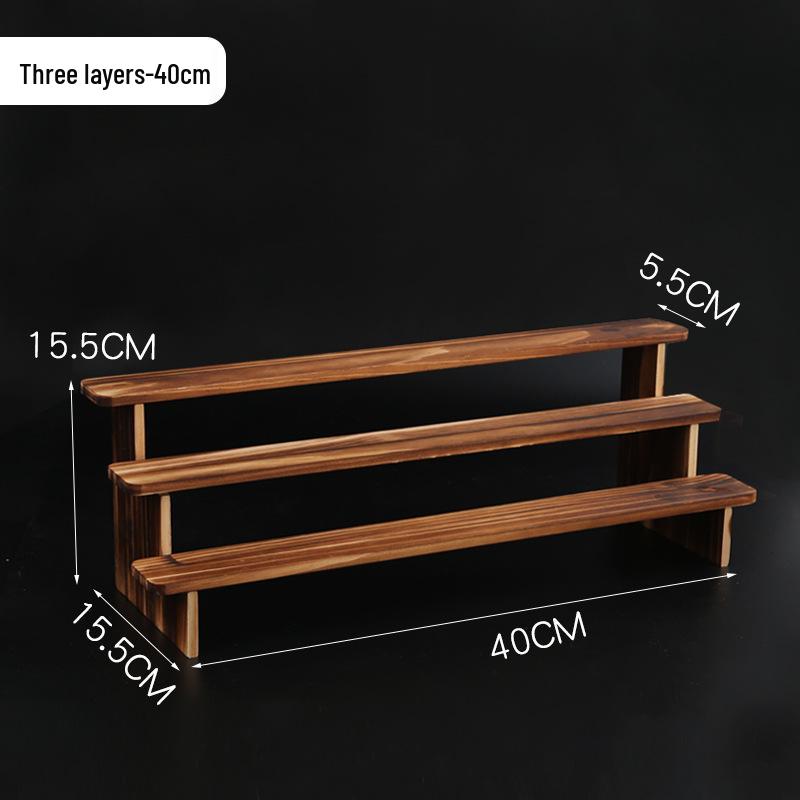 Solid Wood Display Rack for Action Figures, Collectibles, and Succulents