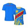 Democratic Republic the Congo 3D Print Sport Quick-dry Breatha Men's T-Shirt Outdoor Street Team Training Parent-child Clothing