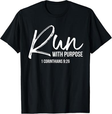 Christliches Läufergeschenk Laufbekleidung Laufen mit Sinn Zitat T-Shirt Unisex T-Shirt