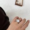 Moonstone Elegant Adjustable Wide Ring For Women Trendy Ins Inspired Fashion Statement Jewelry
