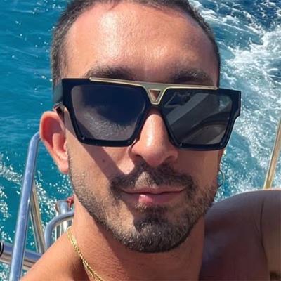 Non-polarized Oversized Square New Sunglasses Women Men Vintage Big Frame Metal Cutout Design Fashion Shades Outdoor Driving Eyewear