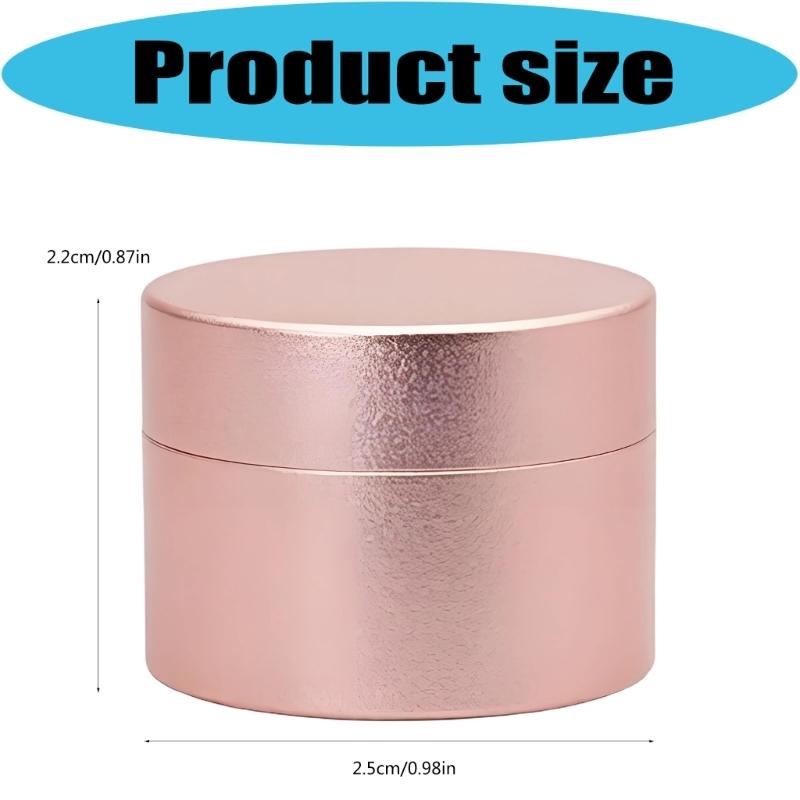 Small Size Weatherproofed Metal Storage Box Round Pills Container for Backpacking and Wilderness Trip