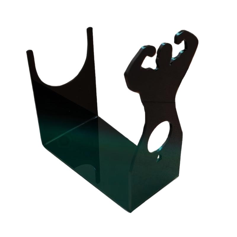 Sturdy Acrylic Wine Holder For Desktop Preventing Wine Bottle Tipping Ensuring Safety For Home Use