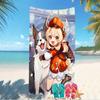 Beach Towel with Genshin Impact characters Pattern - soft,absorbent,machine washable Lightweight&Modern,swimming,Travel Essentials