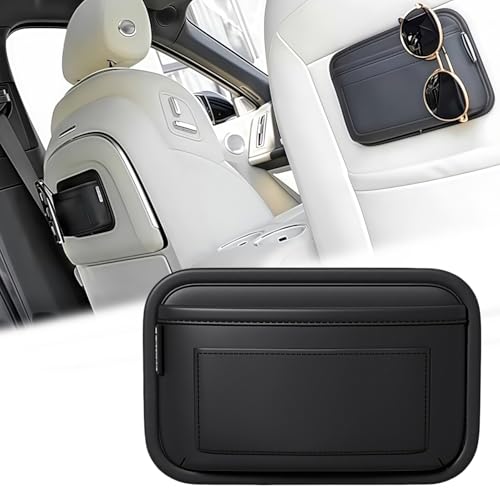 

ZUKIDA Карман для хранения в автомобиле, Коробка для хранения мобильного телефона в автомобиле, Хранение карт, Мини-сумка для хранения из ПУ кожи для консоли двери/окна автомобиля, Держатель для ручек/телефона,