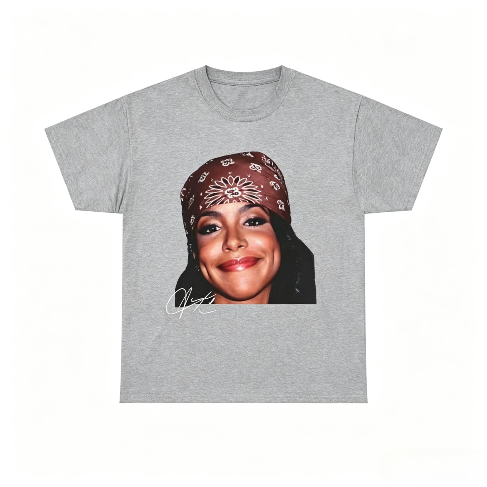

2026 Summer Fashion Trendy Tee Unisex WOMEN Vintage Top Classic Aaliyah Unisex T-shirt, Music Rnb Singer Rapper Shirt, Gift for Fan 4XL