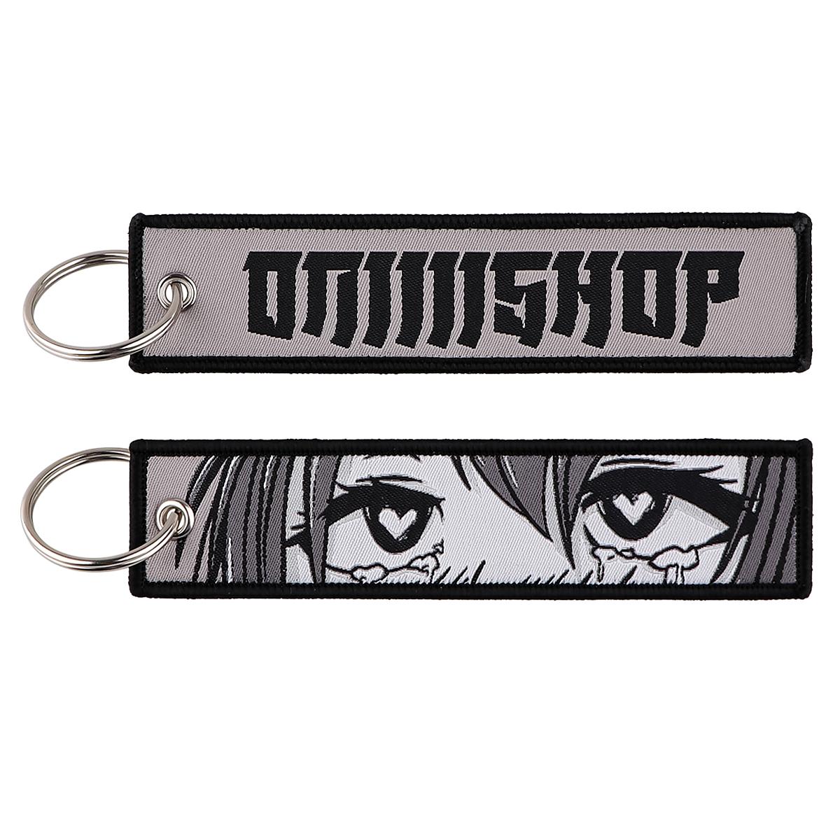 

Anime Series Key Tags Pochita Embroidery Key Fobs Keychain for Car Motorcycles Key Holder Cosplay Accessories Toys Gifts
